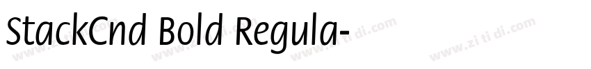 StackCnd Bold Regula字体转换